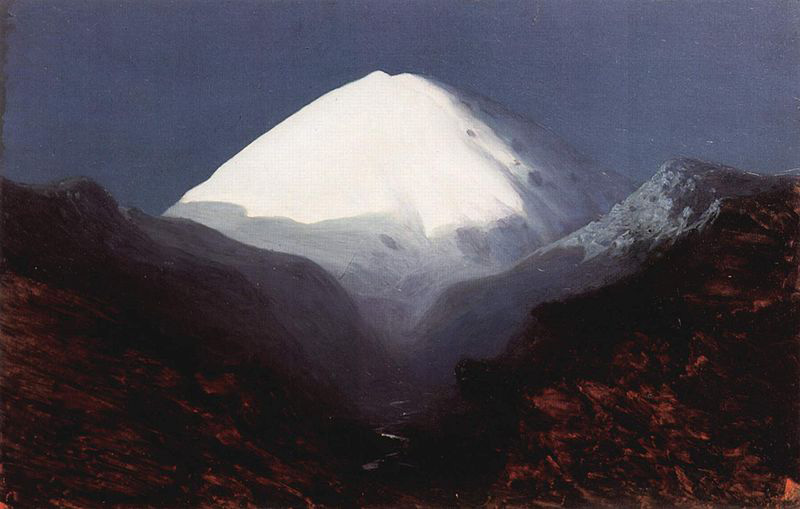 Der Elbrus, Mondnacht